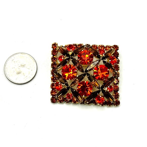 DeLizza & Elster Juliana Autumn Fire Parure – Bracelet, Earrings & Brooch – FIRM - Picture 4 of 11